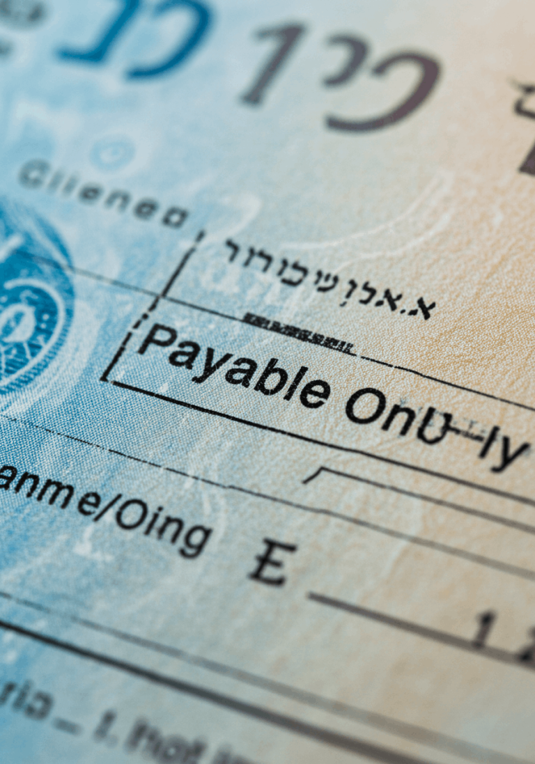 מה זה צ'ק למוטב בלבד